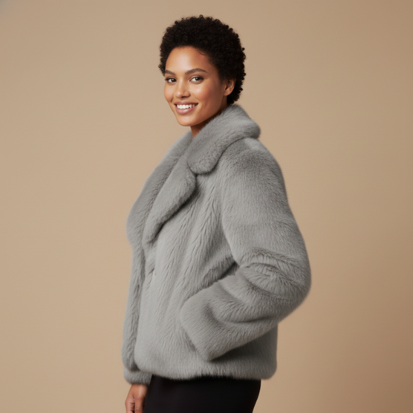 Elegant Faux Fur Coat Warm Fluffy 2025 Buy one, get one free.