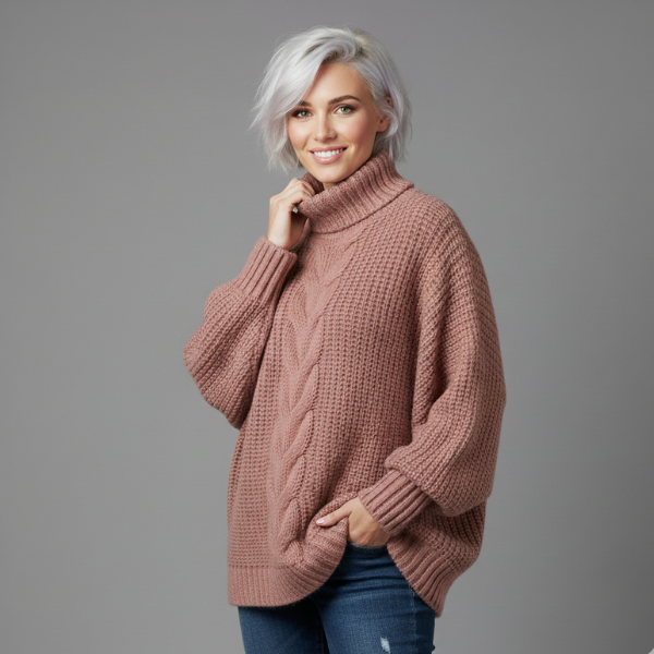 Pullover High Neck Fall Winter Autumn 2025 Buy one, get another free.