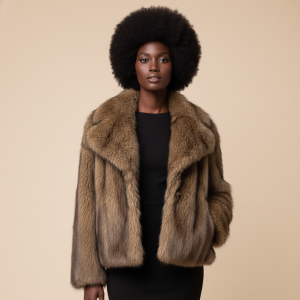 Elegant Faux Fur Coat Warm Fluffy 2025 Buy one, get one free.