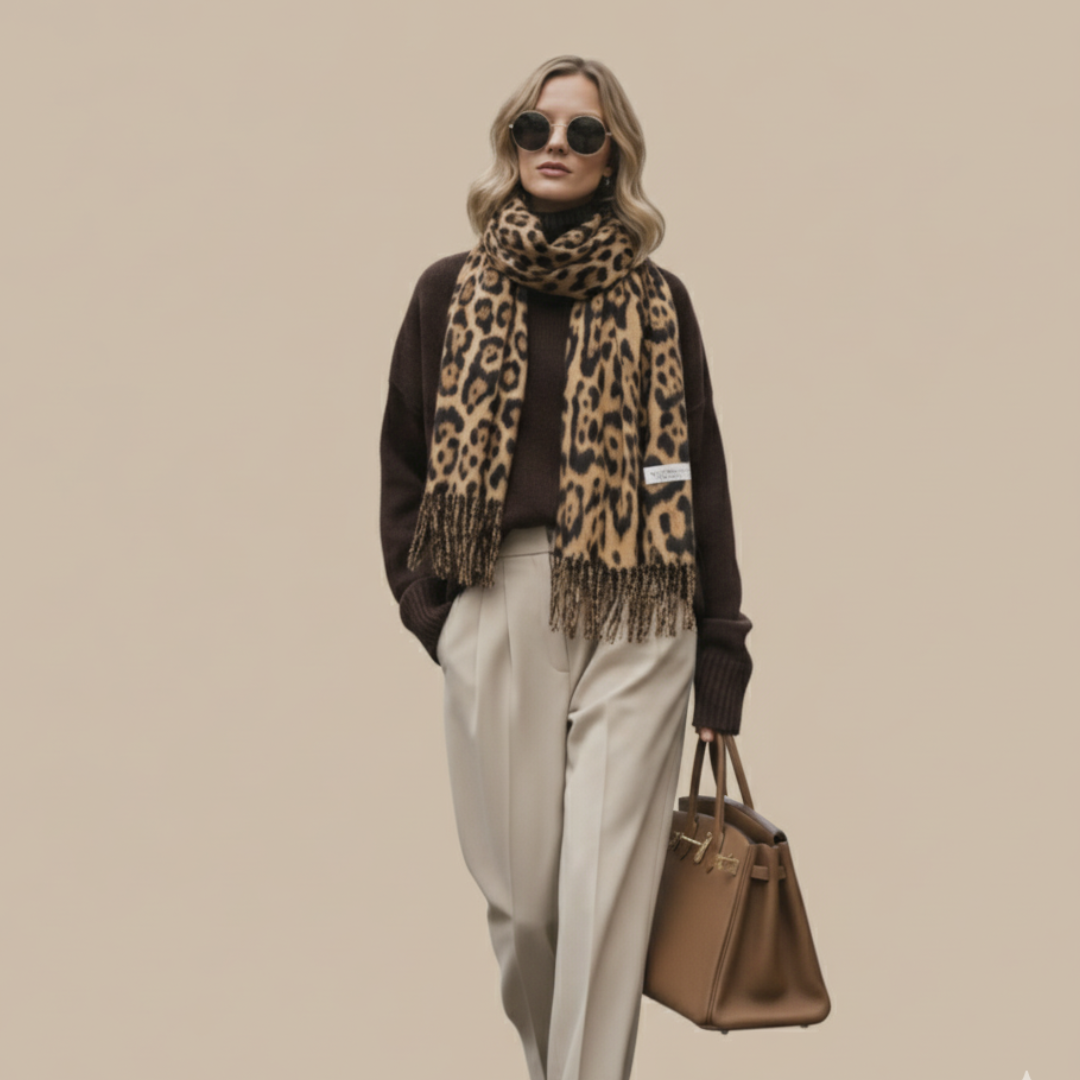 Women's Leopard Print Scarf