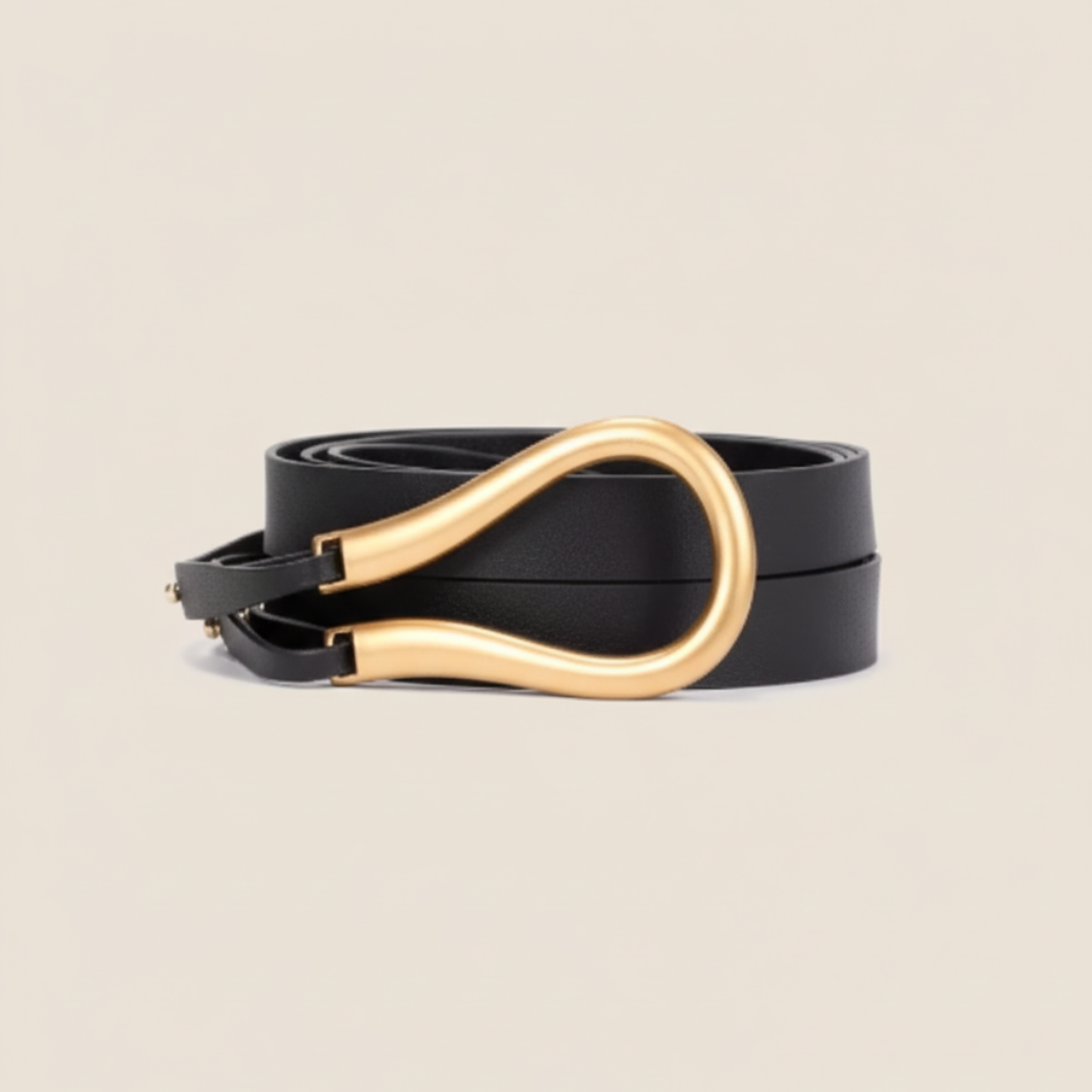 Zyoralux Leather belt Gold