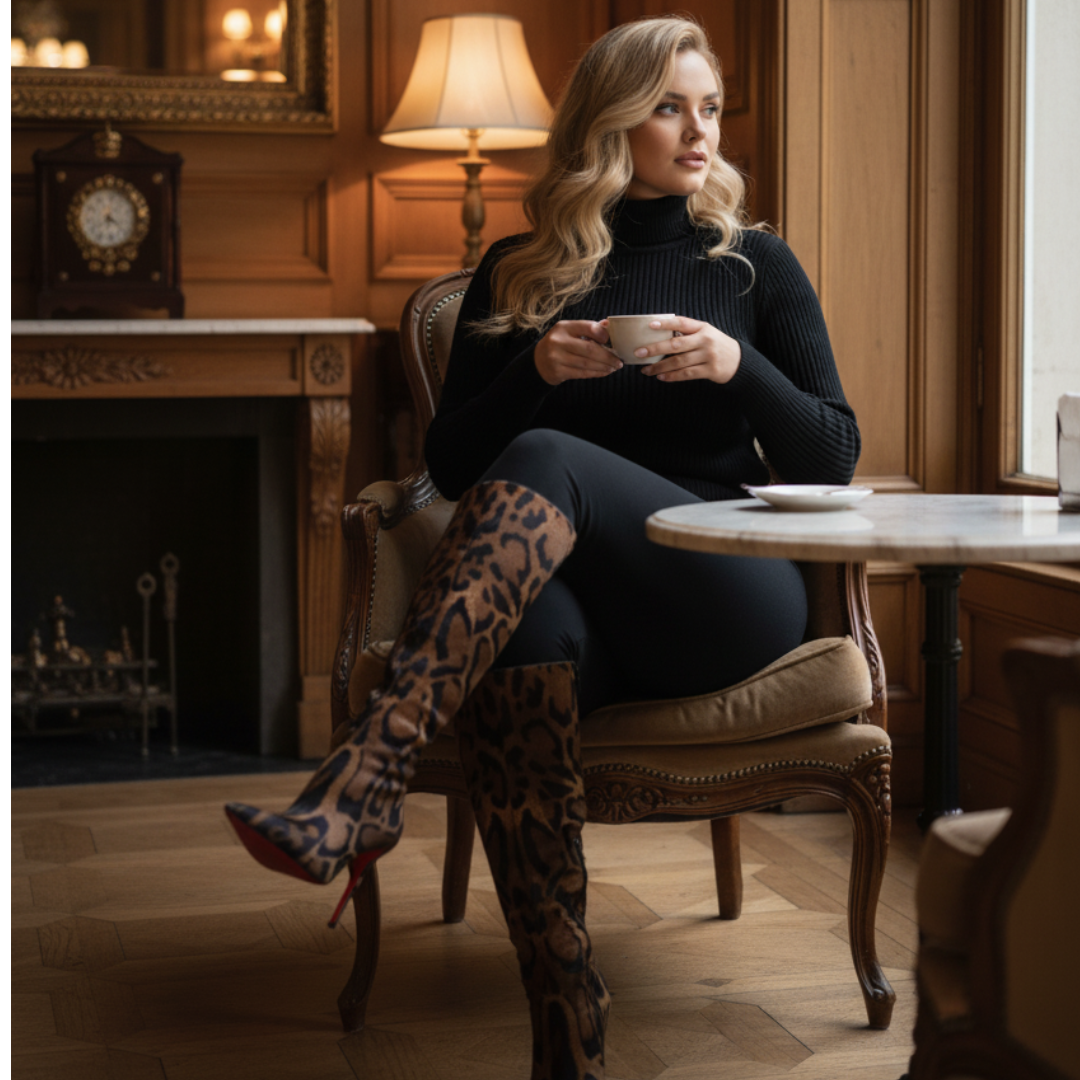 Leopard Long Boots Zyoralux