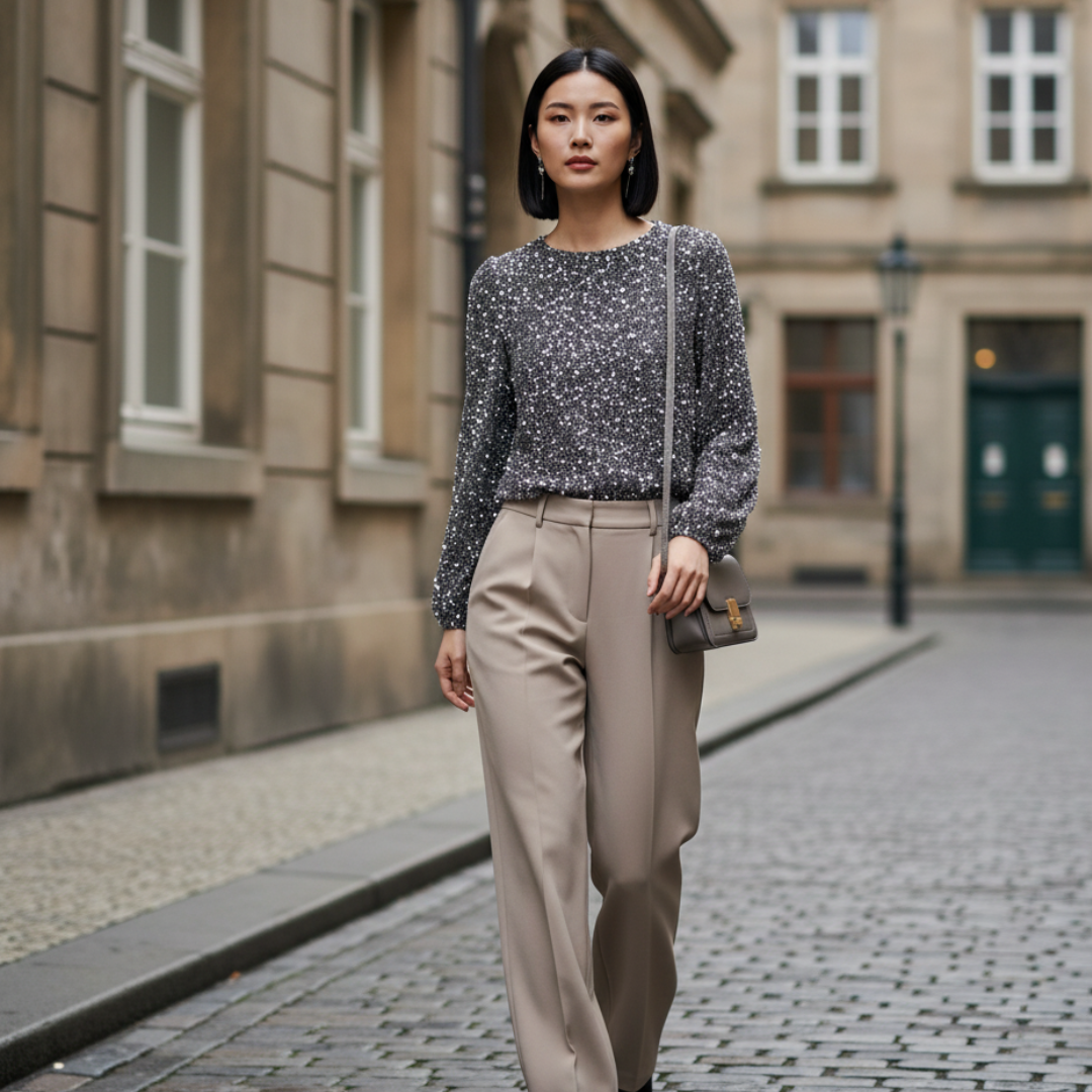 Silver Sequins Sweater
