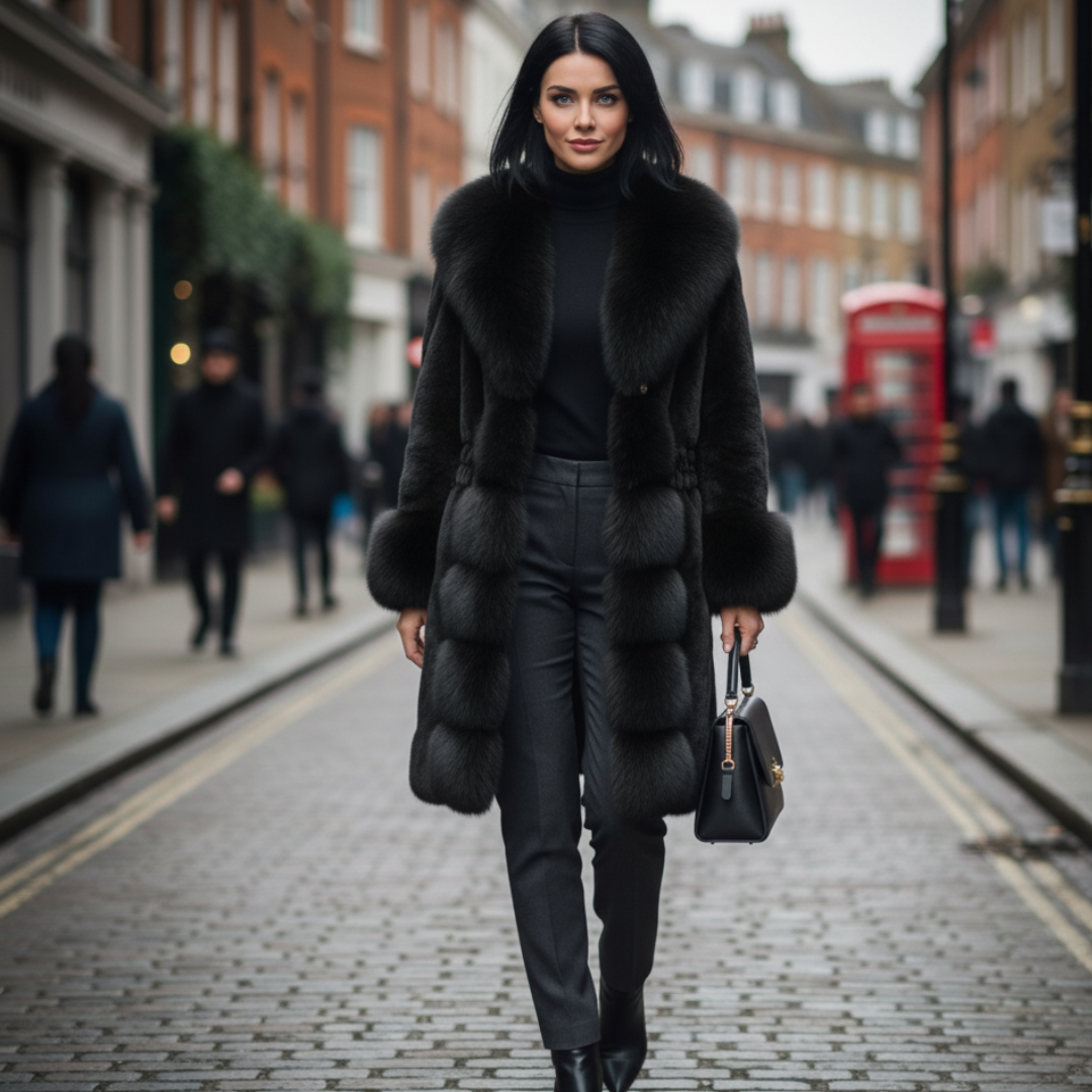 Faux Fur Coat Women Long Sleeve 2025