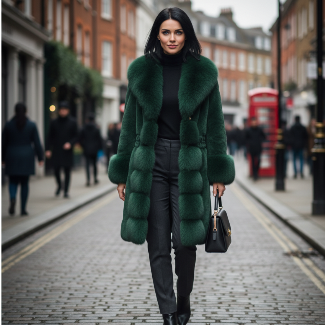 Faux Fur Coat Women Long Sleeve 2025