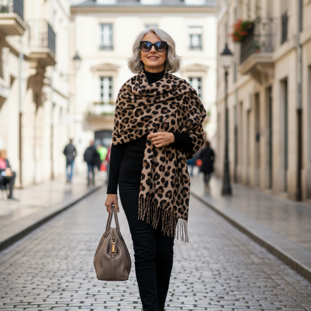 Women's Leopard Print Scarf