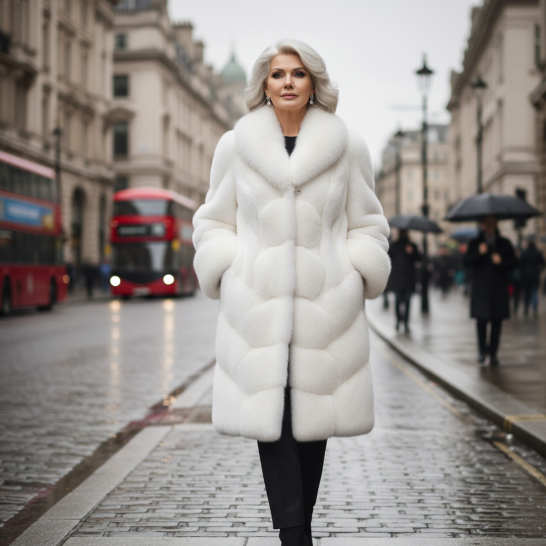 Faux Fur Coat Women Long Sleeve 2025