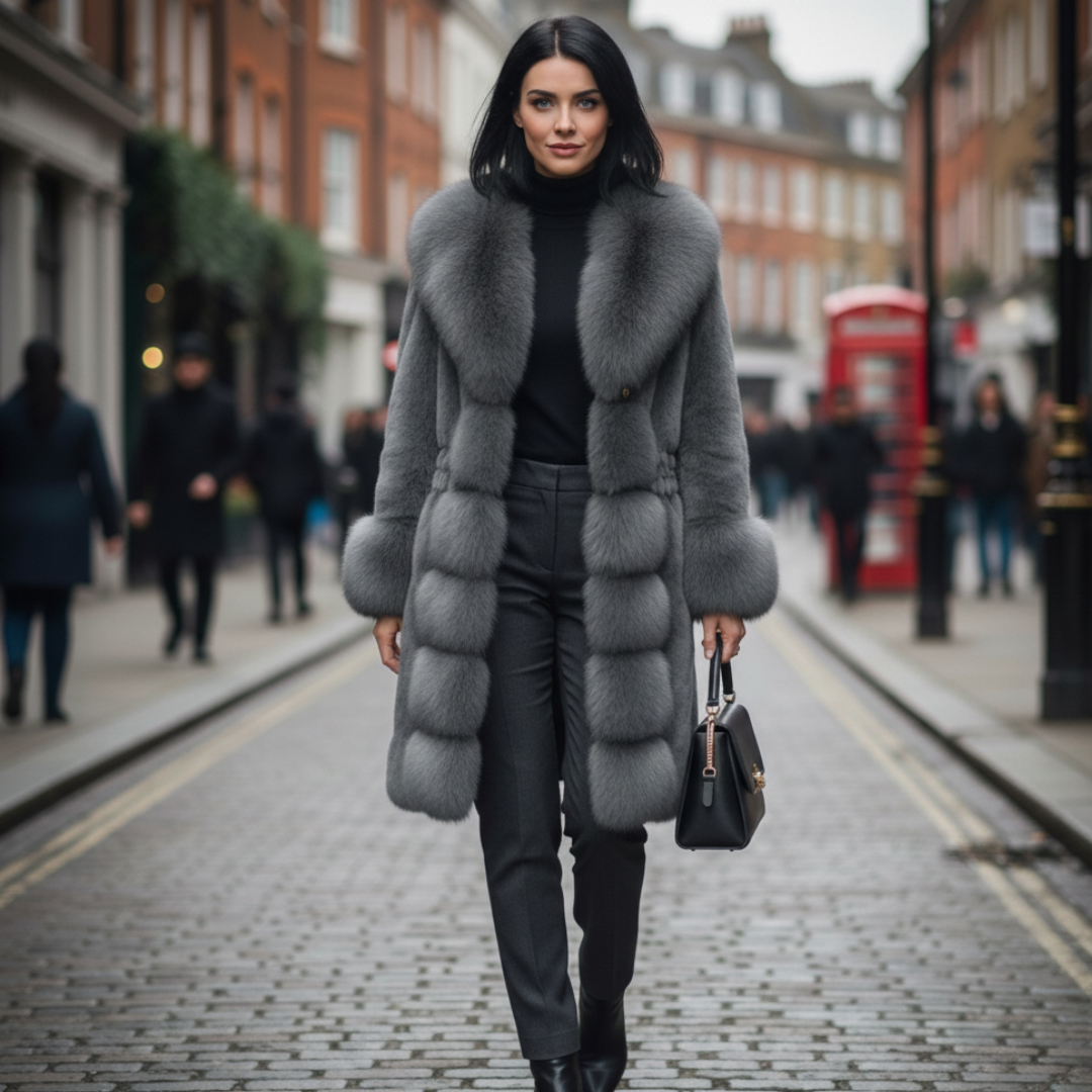 Faux Fur Coat Women Long Sleeve 2025