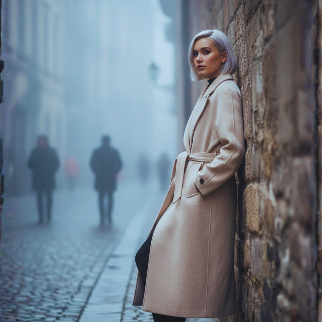 Waterproof Brown Trench Coat+Touchscreen gloves Buy 1 Get 1 Glove Free