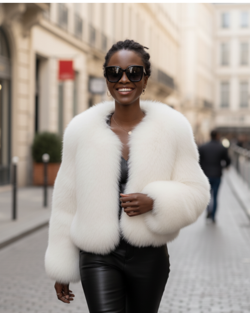 Faux Fur Shot Jacket Slin