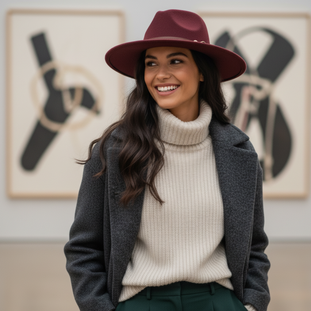 Mad hatter fedora hat in tweed ZyoraLux